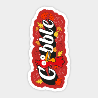 Gobble vertical Sticker